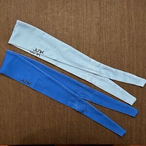 JUNK Headbands Bundle (2) Flex Tie – Baby Blue + Blue Lagoon | Athletic